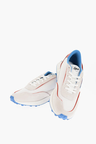 Sneakers Basse S-RACER LC in Camoscio e Tessuto con Dettagli a Contrasto