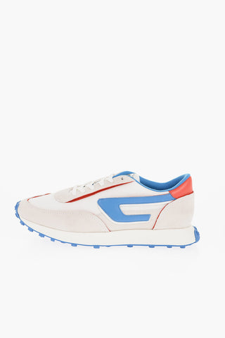 Sneakers Basse S-RACER LC in Camoscio e Tessuto con Dettagli a Contrasto
