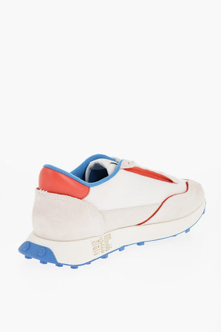 Sneakers Basse S-RACER LC in Camoscio e Tessuto con Dettagli a Contrasto