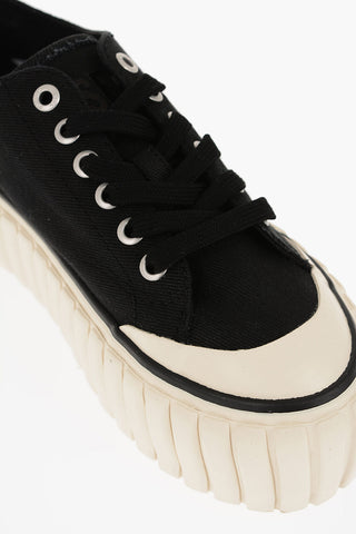 Canvas S-HANAMI Low Top Sneakers with Flatform Sole 4.5cm