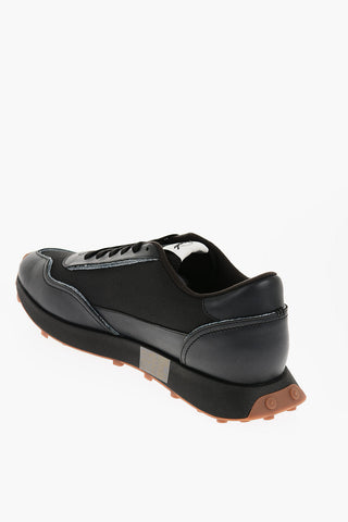 Meash and Suede S-RACER LC Low-Top Sneakers