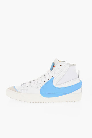 Leather  BLAZER MID '77 JUMBO  High- Top Sneakers with Maxi Contrasting Logo