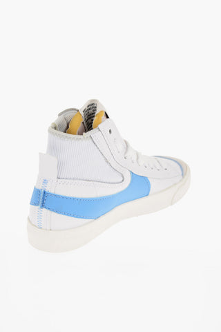 Leather  BLAZER MID '77 JUMBO  High- Top Sneakers with Maxi Contrasting Logo
