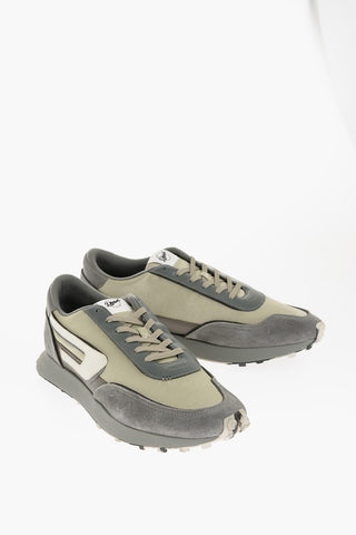Fabric S-RACER LC Sneakers with Suede Details