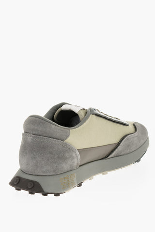 Fabric S-RACER LC Sneakers with Suede Details