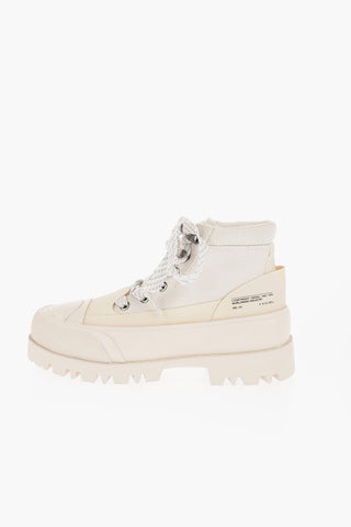 Canvas Trekking Ankle Boots D-HIKO BT X with Lug Sole