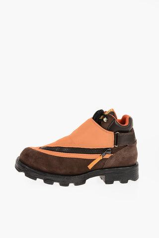 Suede D-HAMMER Mock Strap Boots