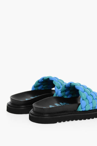 Two-Tone Braided Leather MORA Sandals