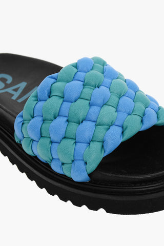 Two-Tone Braided Leather MORA Sandals