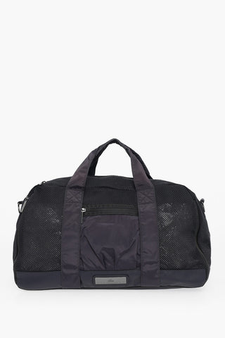 STELLA MCCARTNEY Solid Color Duffel Bag with Perforated Detail and Removable Shoulder Strap