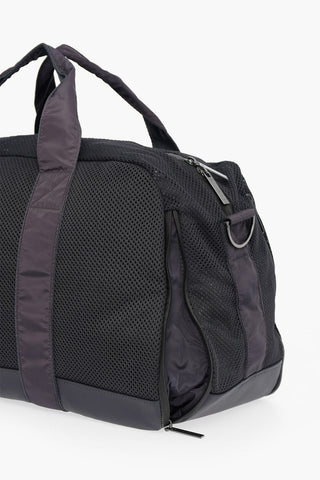 STELLA MCCARTNEY Solid Color Duffel Bag with Perforated Detail and Removable Shoulder Strap