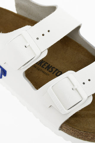 ADER ERROR Leather MILANO Sandals with Double Buckle and Snap Fastening at the Back