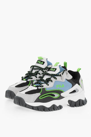 Leather and Fabric RAY TRACER TR2 Hiking Sneakers with Contrasting Details