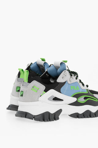 Leather and Fabric RAY TRACER TR2 Hiking Sneakers with Contrasting Details