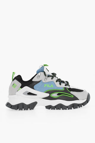 Leather and Fabric RAY TRACER TR2 Hiking Sneakers with Contrasting Details