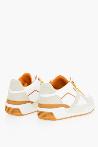 Leather LUXURY JD3 Low Top Sneakers with Suede Trims