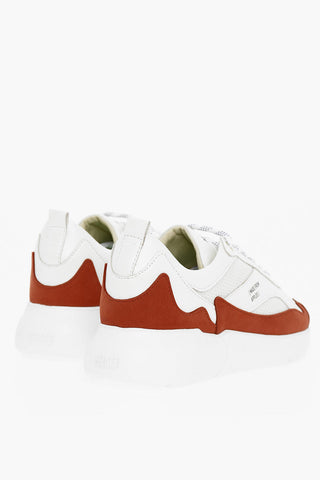 Sneakers Basse THE W3RD APPLE in Ecopelle e Tessuto