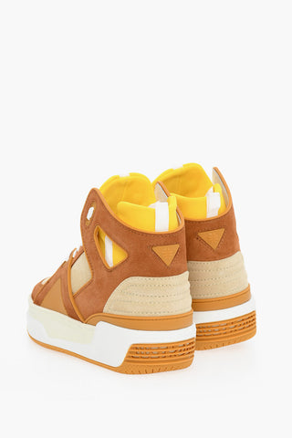 Sneakers Alte BASKETBALL JD1 in Camoscio e Tessuto con Dettagli Cut-Out