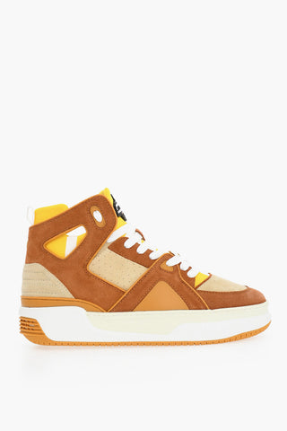 Sneakers Alte BASKETBALL JD1 in Camoscio e Tessuto con Dettagli Cut-Out