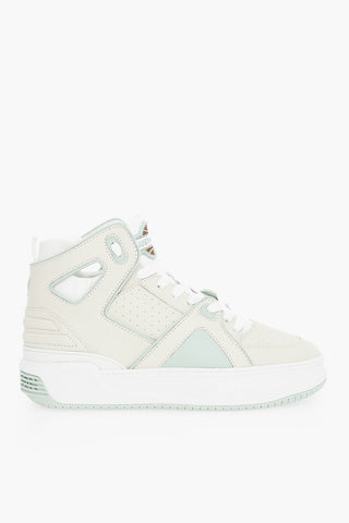 Leather and Fabric BASKETBALL JD1 High-Top Sneakers with Contrasting Details