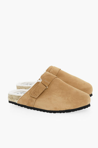 Mules CLOG in Camoscio con Interno in Ecopelliccia