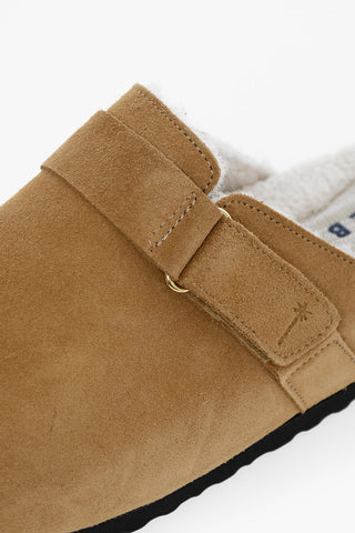 Mules CLOG in Camoscio con Interno in Ecopelliccia