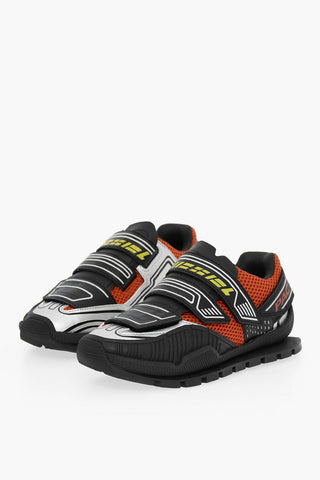 Low Top S-PENDHIO LC Sneakers with Perforated Details and Velcro Closure