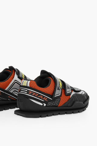 Low Top S-PENDHIO LC Sneakers with Perforated Details and Velcro Closure