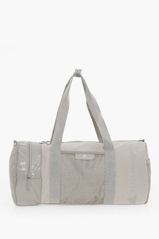 STELLA MCCARTNEY Solid Color Duffel Bag with Perforated Detail and Removable Shoulder Strap