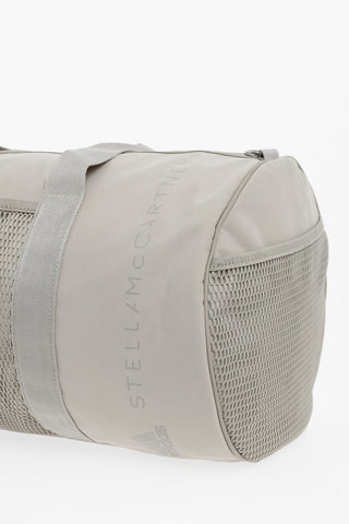 STELLA MCCARTNEY Solid Color Duffel Bag with Perforated Detail and Removable Shoulder Strap
