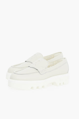 Leather RITA Loafers with Faux Fur Inner and Chunky Sole 4.5cm