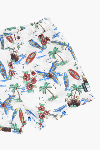 Printed Swim Shorts with 3 Pockets