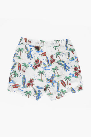 Printed Swim Shorts with 3 Pockets