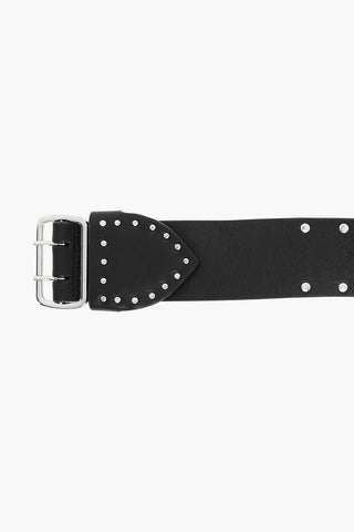 Leather Belt with Studs 50mm