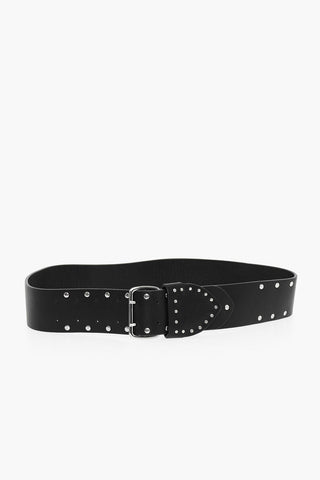 Leather Belt with Studs 50mm