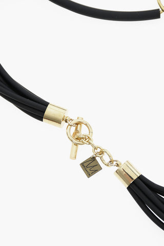 Multi-strand Necklace with Golden Details