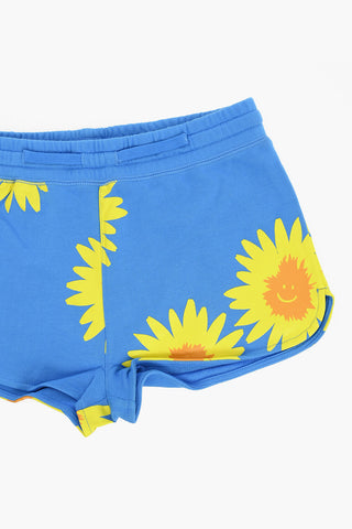 Shorts in Cotone Garzato Stampati