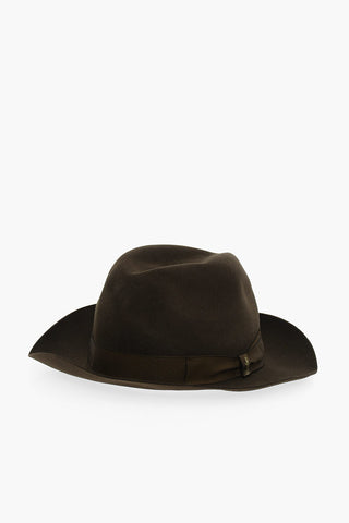 Cappello Fedora in Feltro a Tinta Unita