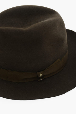 Cappello Fedora in Feltro a Tinta Unita