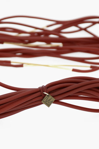 Collana Multifili con Dettagli Dorati