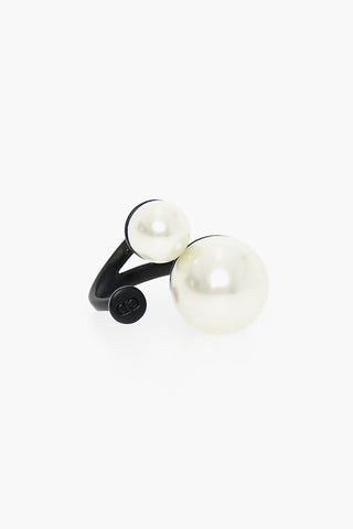 Metal Ring with Beads