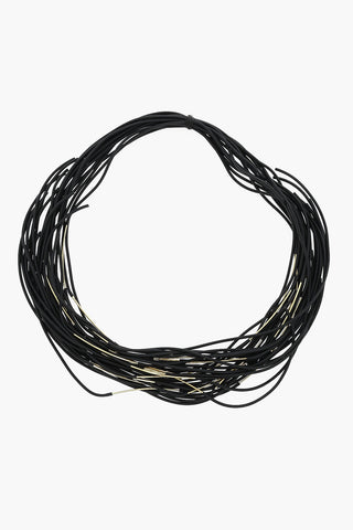 Collana da Avvolgere con Elementi in Metallo e Pvc
