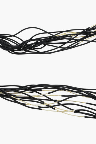Collana da Avvolgere con Elementi in Metallo e Pvc