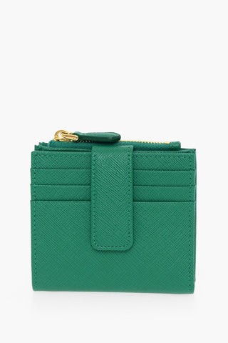 Saffiano Leather Wallet with Golden Logo