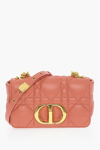 Quilted Leather CARO Shoulder Bag with Golden Details