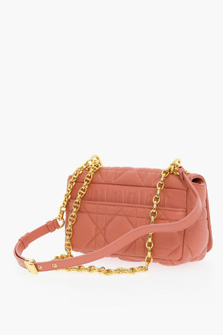 Quilted Leather CARO Shoulder Bag with Golden Details