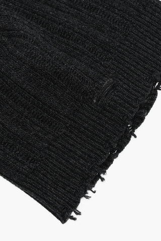 Vintage Effect Virgin Wool Beanie
