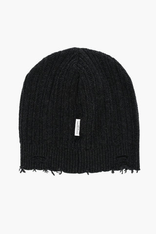 Vintage Effect Virgin Wool Beanie