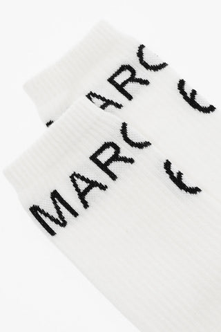 MM6 Solid Color Socks with Contrasting Logo