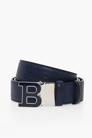 Reversible leather B BUCKLENAMEL Belt 35mm 